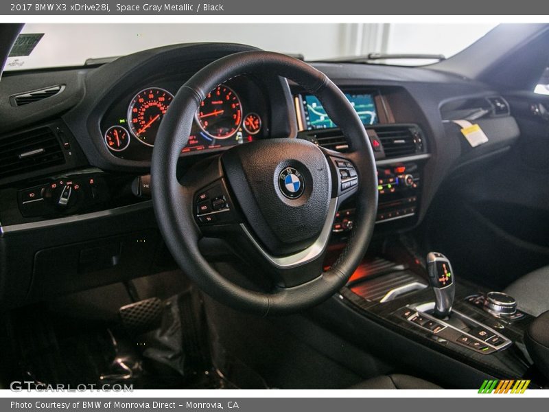 Space Gray Metallic / Black 2017 BMW X3 xDrive28i