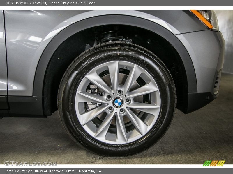 Space Gray Metallic / Black 2017 BMW X3 xDrive28i