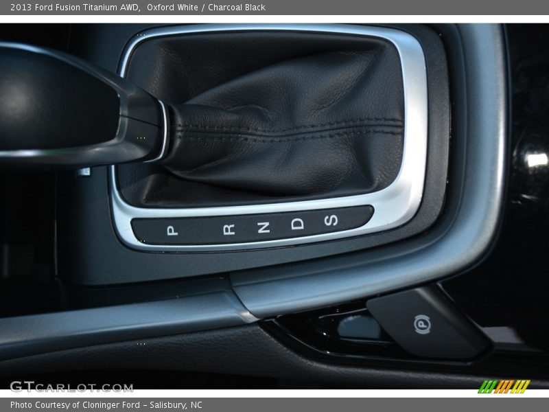 Oxford White / Charcoal Black 2013 Ford Fusion Titanium AWD