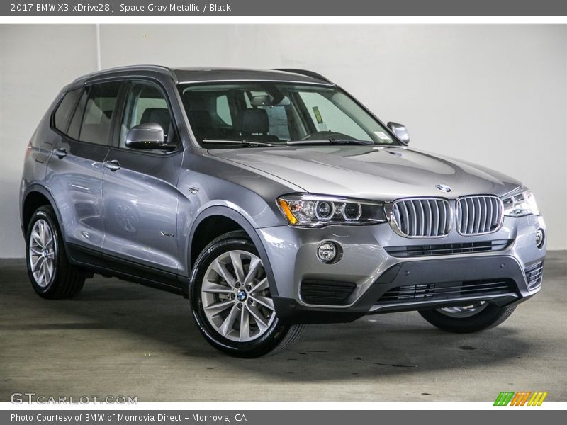 Space Gray Metallic / Black 2017 BMW X3 xDrive28i