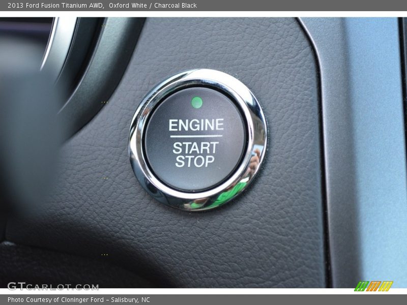 Oxford White / Charcoal Black 2013 Ford Fusion Titanium AWD