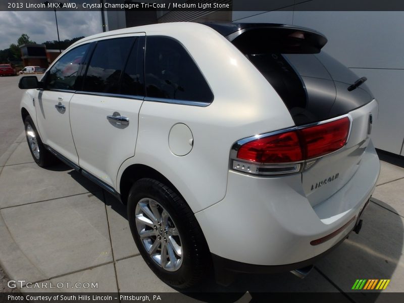 Crystal Champagne Tri-Coat / Medium Light Stone 2013 Lincoln MKX AWD