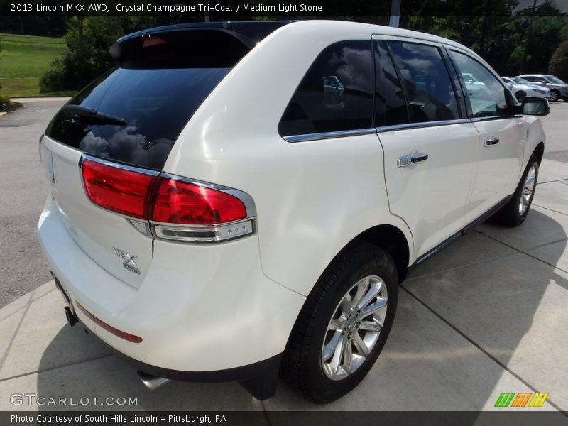 Crystal Champagne Tri-Coat / Medium Light Stone 2013 Lincoln MKX AWD