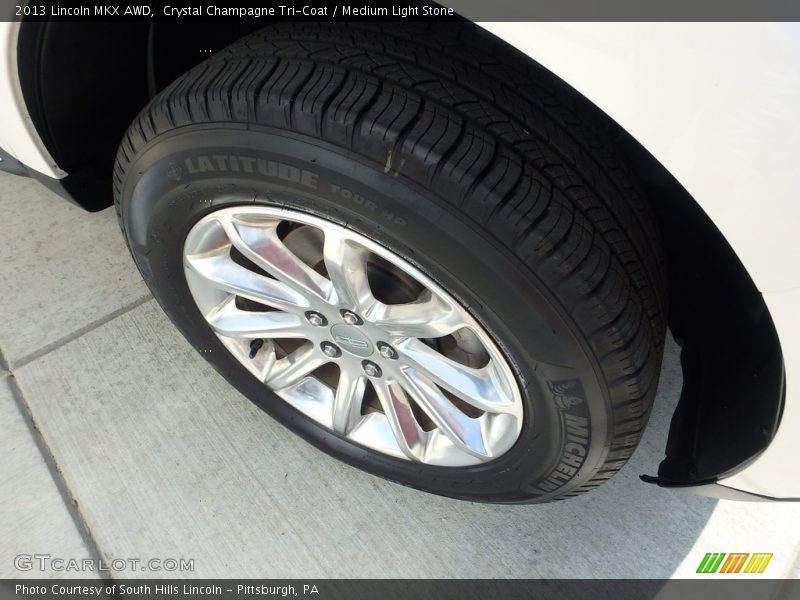 Crystal Champagne Tri-Coat / Medium Light Stone 2013 Lincoln MKX AWD