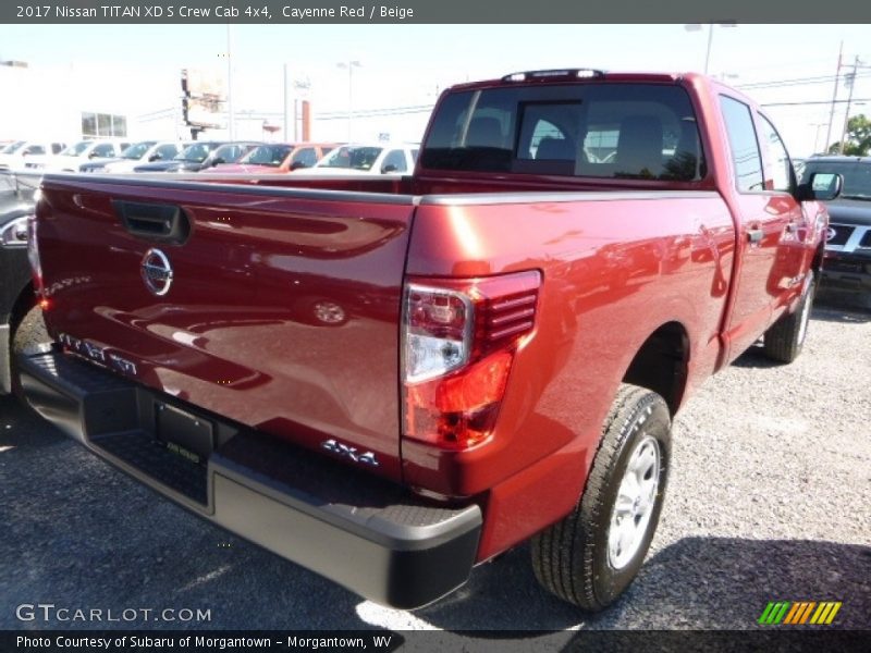 Cayenne Red / Beige 2017 Nissan TITAN XD S Crew Cab 4x4