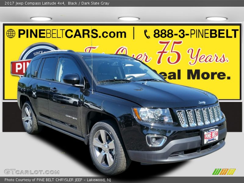 Black / Dark Slate Gray 2017 Jeep Compass Latitude 4x4