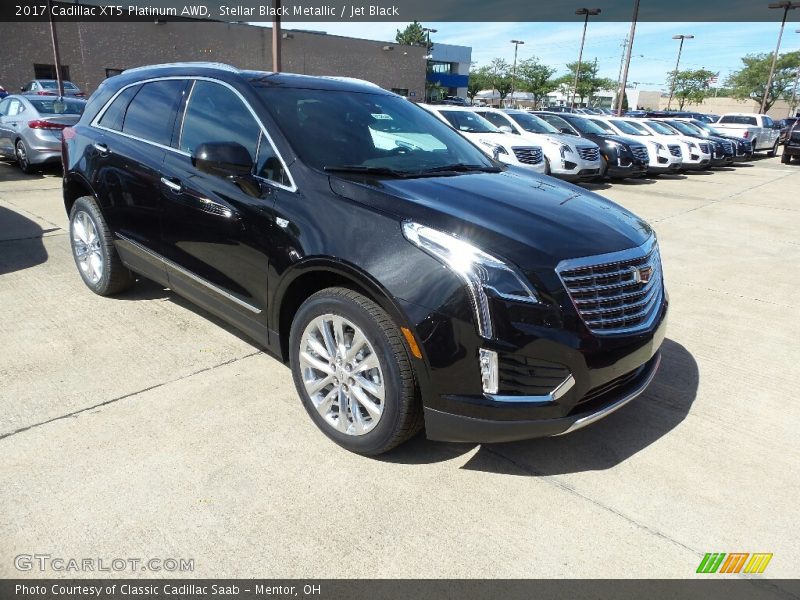 Stellar Black Metallic / Jet Black 2017 Cadillac XT5 Platinum AWD