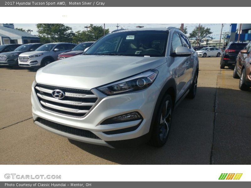 Molten Silver / Gray 2017 Hyundai Tucson Sport AWD