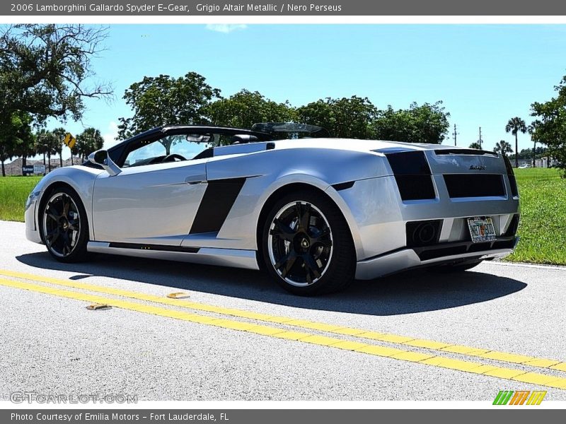 Grigio Altair Metallic / Nero Perseus 2006 Lamborghini Gallardo Spyder E-Gear