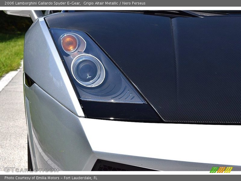Grigio Altair Metallic / Nero Perseus 2006 Lamborghini Gallardo Spyder E-Gear