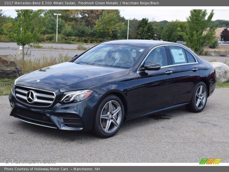 Piedmont Green Metallic / Macchiato Beige/Black 2017 Mercedes-Benz E 300 4Matic Sedan