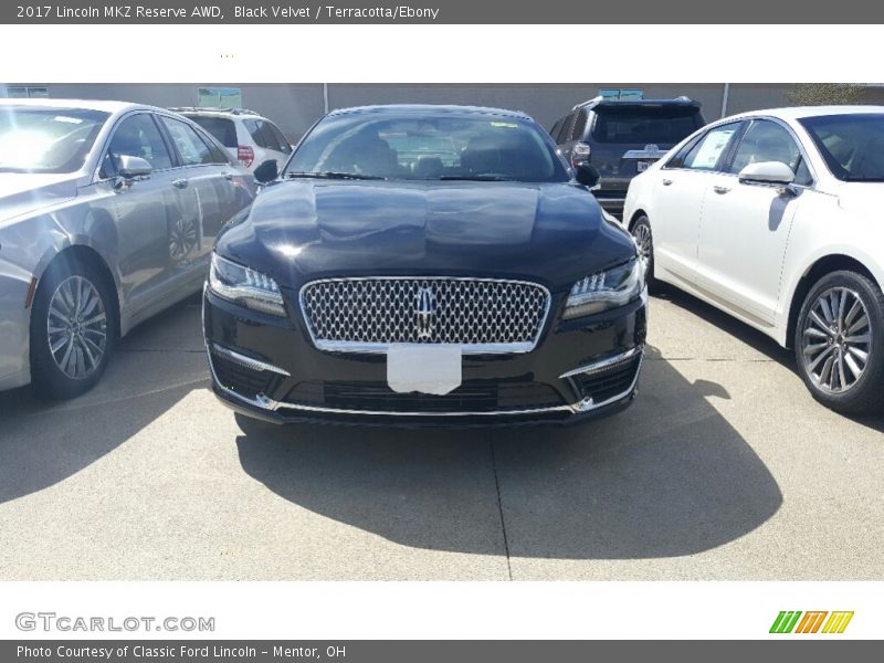 Black Velvet / Terracotta/Ebony 2017 Lincoln MKZ Reserve AWD