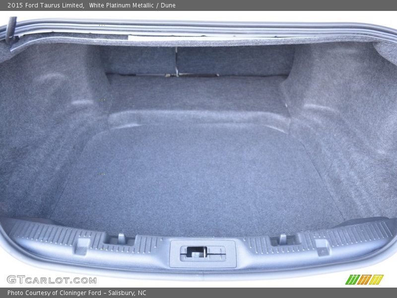 White Platinum Metallic / Dune 2015 Ford Taurus Limited