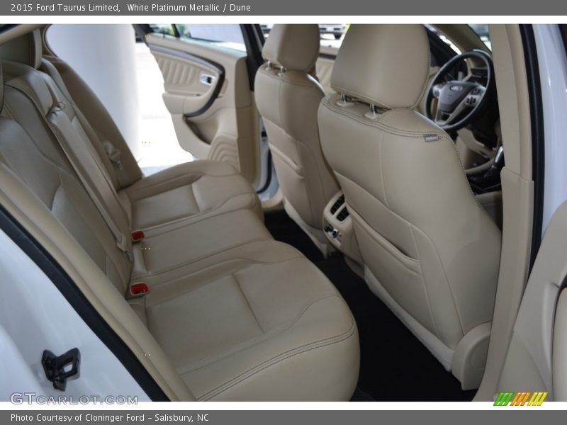 White Platinum Metallic / Dune 2015 Ford Taurus Limited