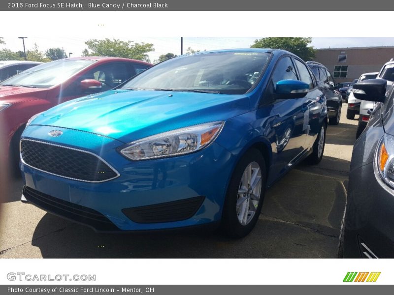 Blue Candy / Charcoal Black 2016 Ford Focus SE Hatch