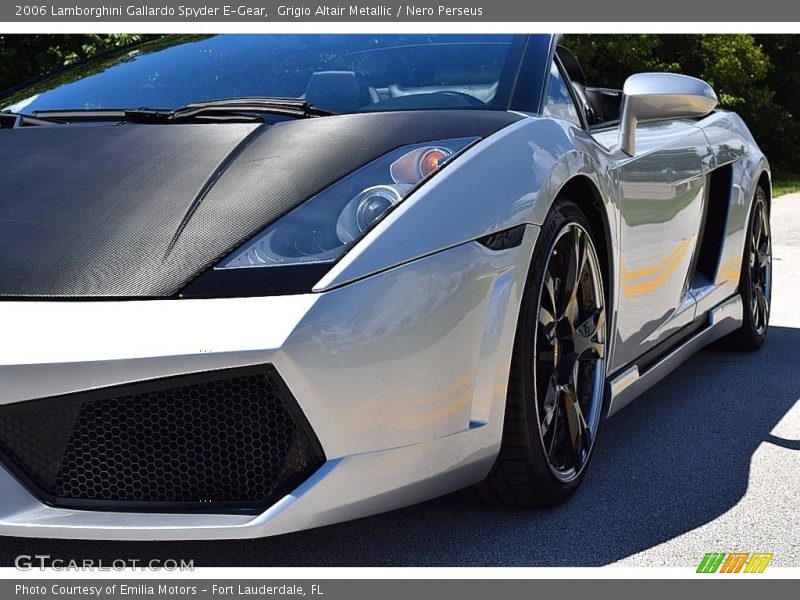 Grigio Altair Metallic / Nero Perseus 2006 Lamborghini Gallardo Spyder E-Gear