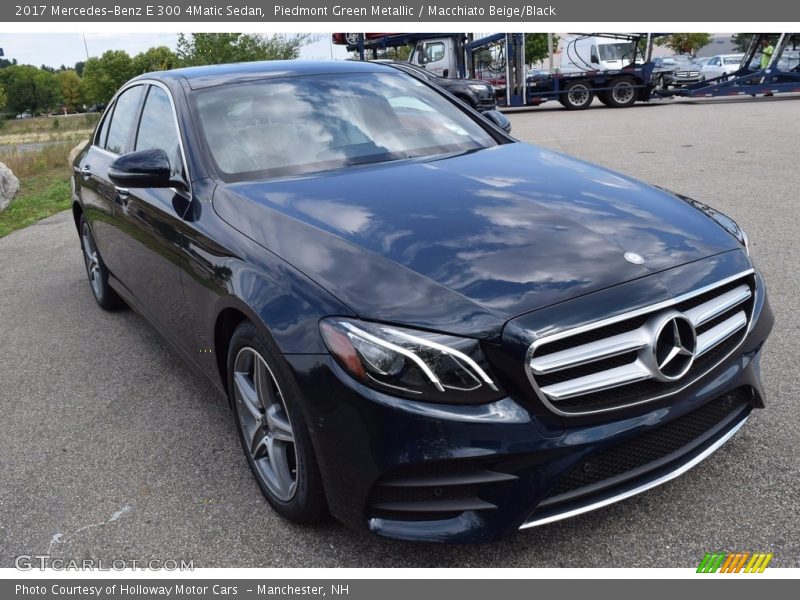 Piedmont Green Metallic / Macchiato Beige/Black 2017 Mercedes-Benz E 300 4Matic Sedan