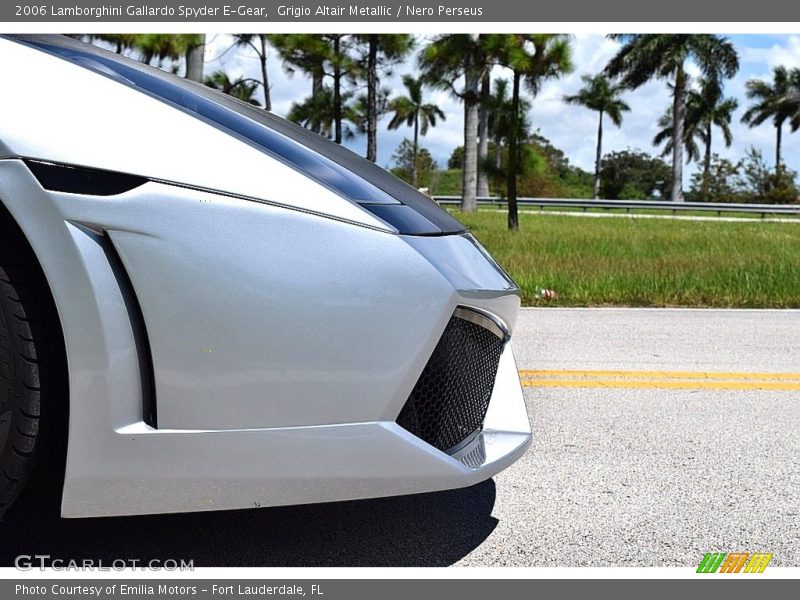 Grigio Altair Metallic / Nero Perseus 2006 Lamborghini Gallardo Spyder E-Gear
