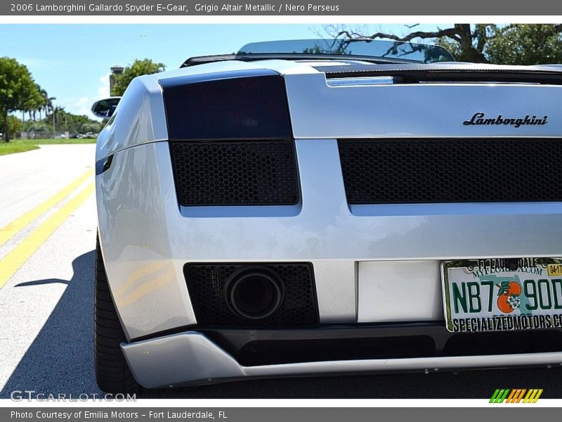 Grigio Altair Metallic / Nero Perseus 2006 Lamborghini Gallardo Spyder E-Gear