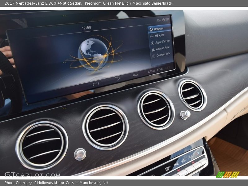 Piedmont Green Metallic / Macchiato Beige/Black 2017 Mercedes-Benz E 300 4Matic Sedan