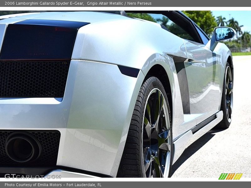 Grigio Altair Metallic / Nero Perseus 2006 Lamborghini Gallardo Spyder E-Gear