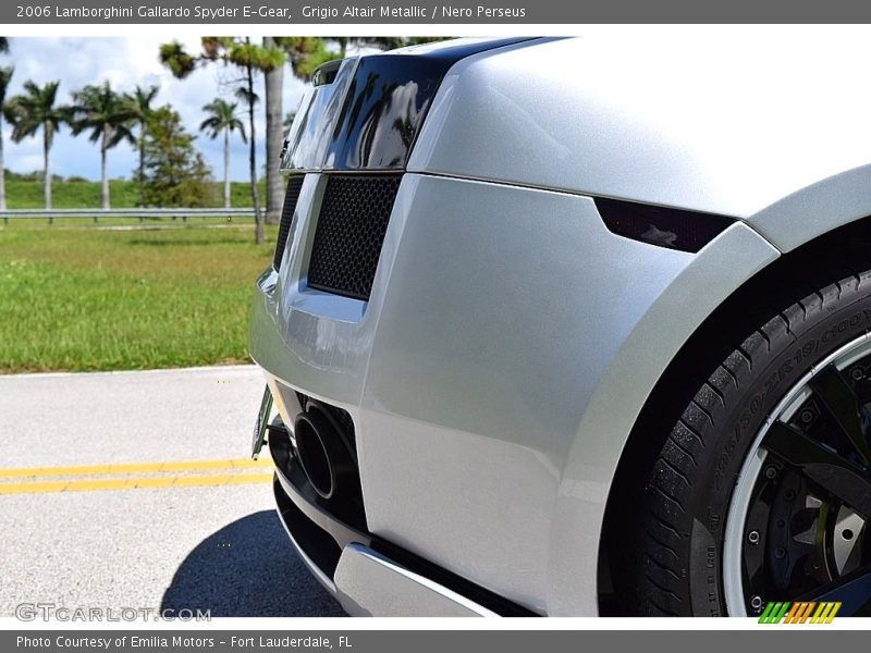 Grigio Altair Metallic / Nero Perseus 2006 Lamborghini Gallardo Spyder E-Gear