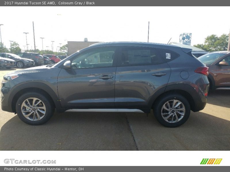 Coliseum Gray / Black 2017 Hyundai Tucson SE AWD