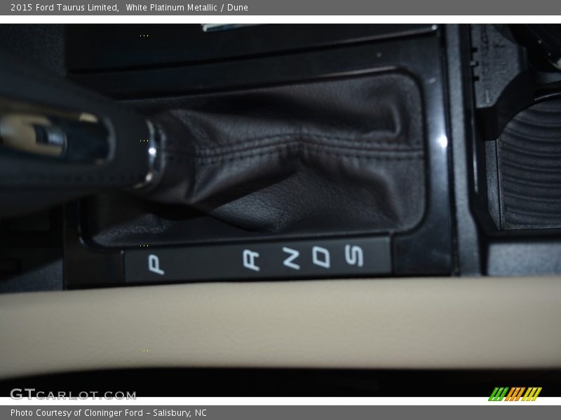White Platinum Metallic / Dune 2015 Ford Taurus Limited