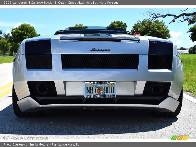 Grigio Altair Metallic / Nero Perseus 2006 Lamborghini Gallardo Spyder E-Gear