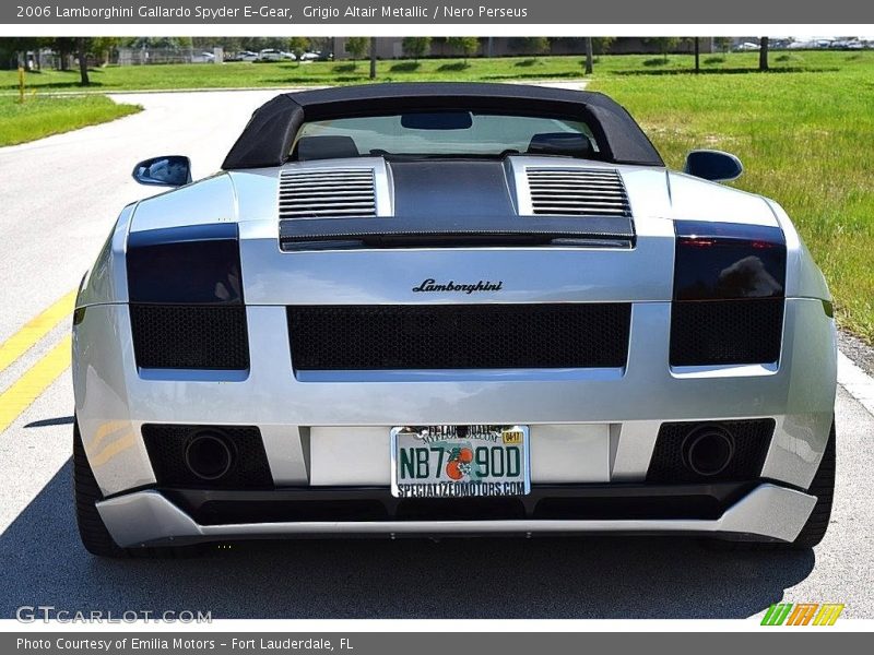 Grigio Altair Metallic / Nero Perseus 2006 Lamborghini Gallardo Spyder E-Gear