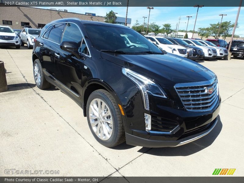 Stellar Black Metallic / Jet Black 2017 Cadillac XT5 Platinum AWD