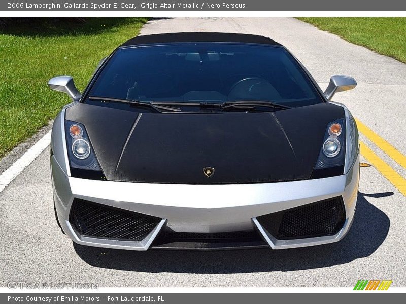 Grigio Altair Metallic / Nero Perseus 2006 Lamborghini Gallardo Spyder E-Gear