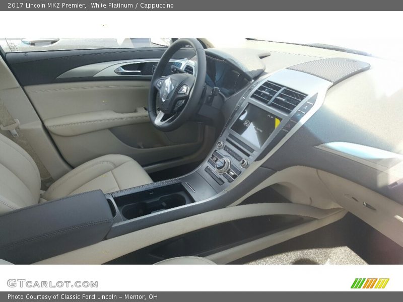 White Platinum / Cappuccino 2017 Lincoln MKZ Premier