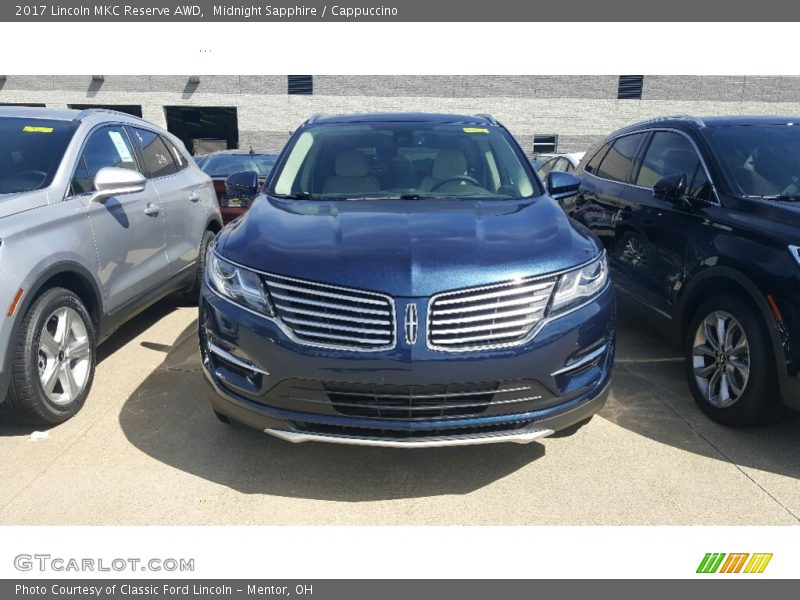 Midnight Sapphire / Cappuccino 2017 Lincoln MKC Reserve AWD