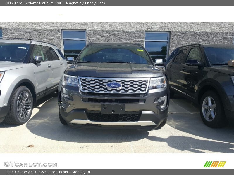 Magnetic / Ebony Black 2017 Ford Explorer Platinum 4WD