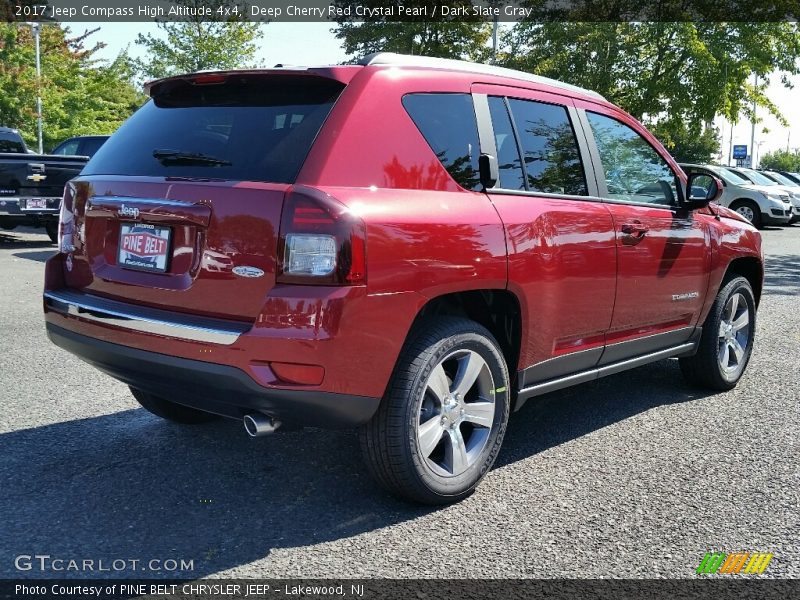 Deep Cherry Red Crystal Pearl / Dark Slate Gray 2017 Jeep Compass High Altitude 4x4