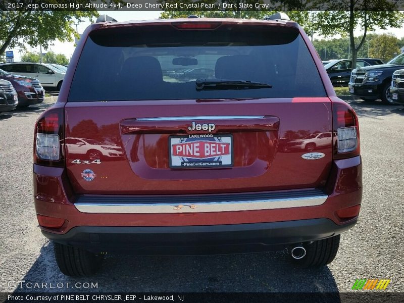 Deep Cherry Red Crystal Pearl / Dark Slate Gray 2017 Jeep Compass High Altitude 4x4