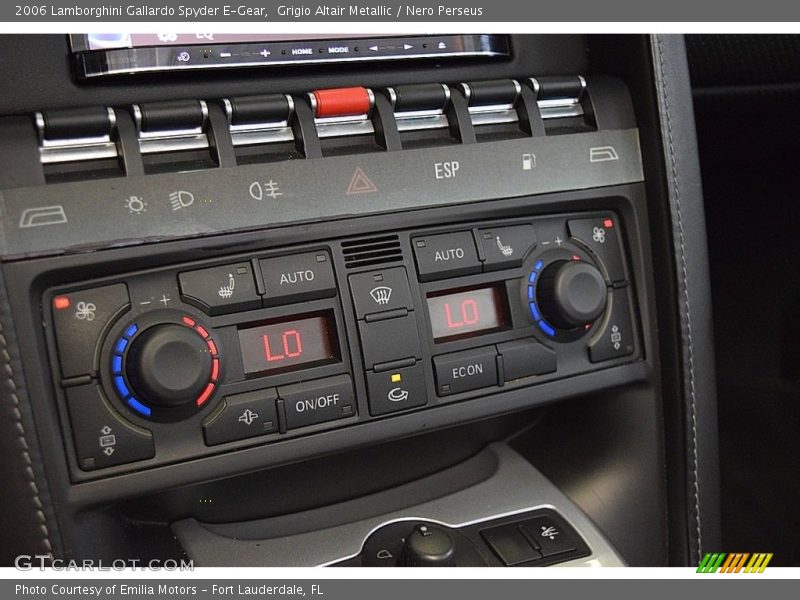Controls of 2006 Gallardo Spyder E-Gear