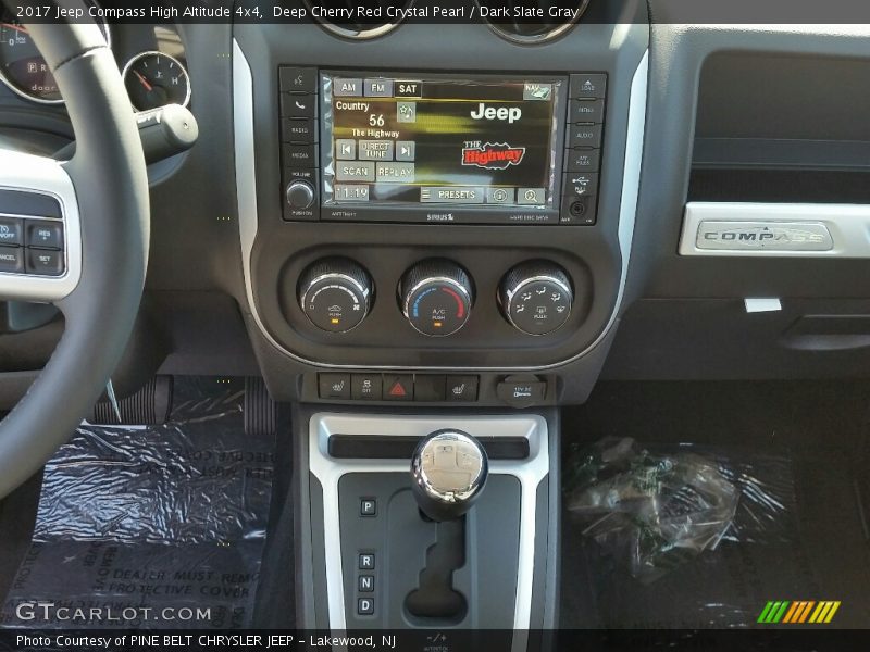 Controls of 2017 Compass High Altitude 4x4