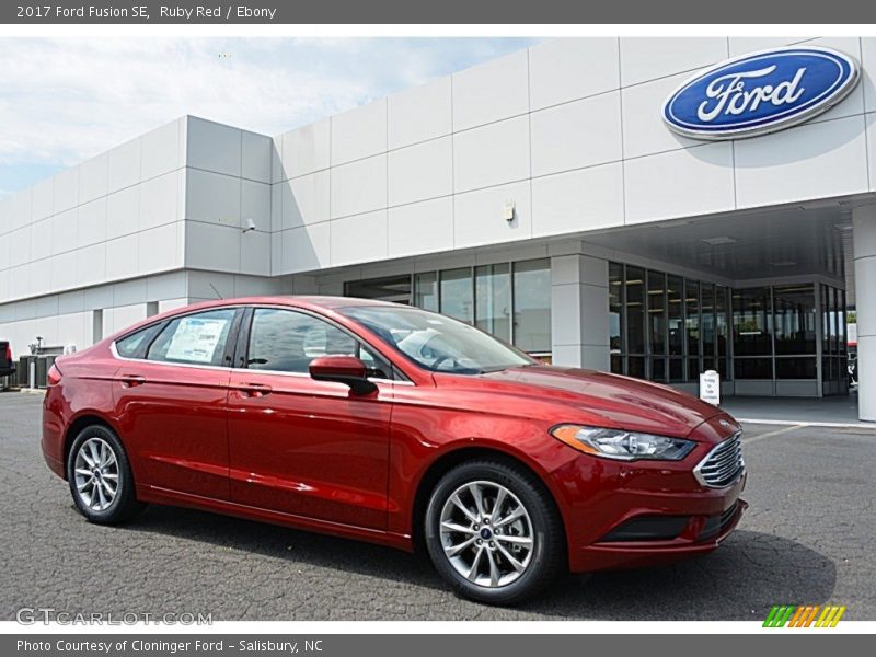 Ruby Red / Ebony 2017 Ford Fusion SE