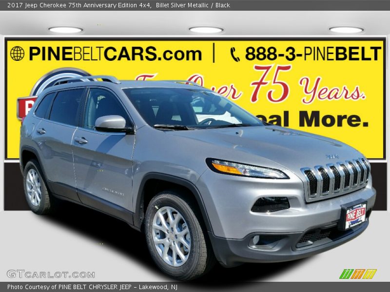 Billet Silver Metallic / Black 2017 Jeep Cherokee 75th Anniversary Edition 4x4