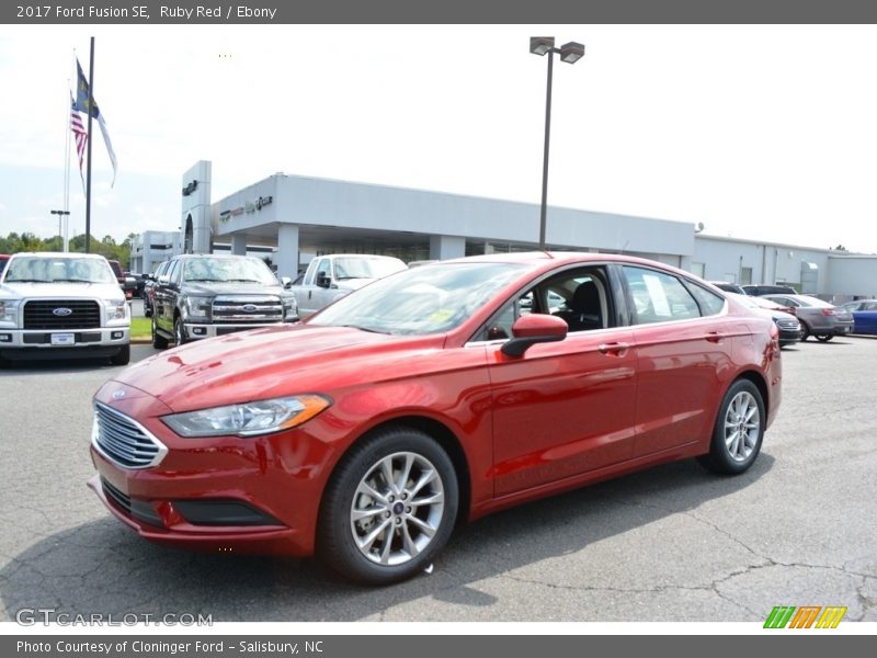 Ruby Red / Ebony 2017 Ford Fusion SE