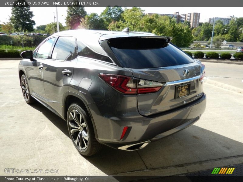 Nebula Gray Pearl / Black 2017 Lexus RX 350 AWD