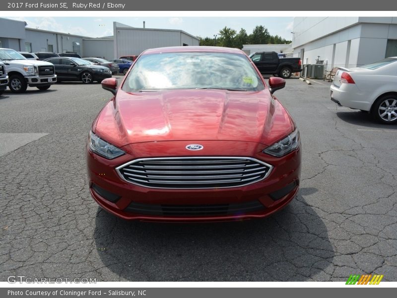 Ruby Red / Ebony 2017 Ford Fusion SE