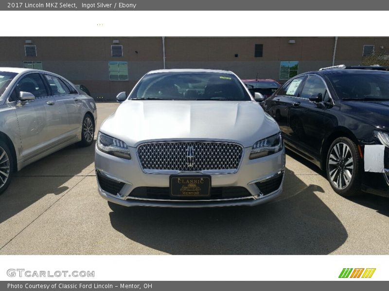 Ingot Silver / Ebony 2017 Lincoln MKZ Select