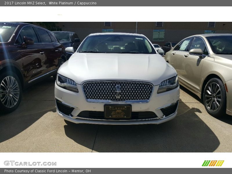 White Platinum / Cappuccino 2017 Lincoln MKZ Select