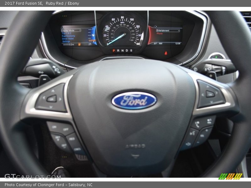 Ruby Red / Ebony 2017 Ford Fusion SE