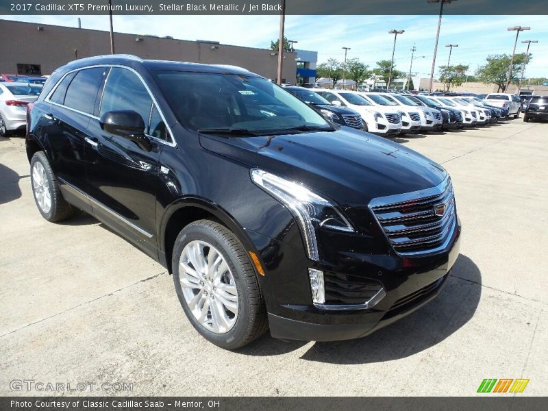 Stellar Black Metallic / Jet Black 2017 Cadillac XT5 Premium Luxury