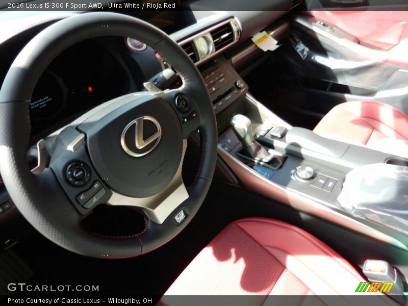 Ultra White / Rioja Red 2016 Lexus IS 300 F Sport AWD