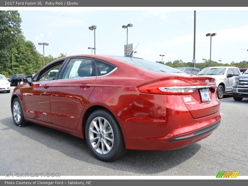 Ruby Red / Ebony 2017 Ford Fusion SE